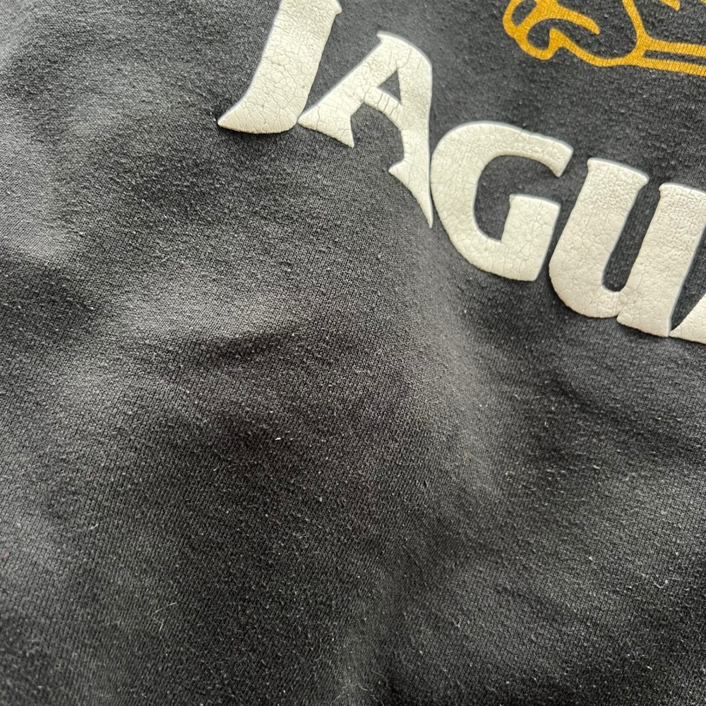 Vintage Jaguar Sweatshirt Mens XL Black 90s Racing Automobile Motorsport Puff - Picture 3 of 7